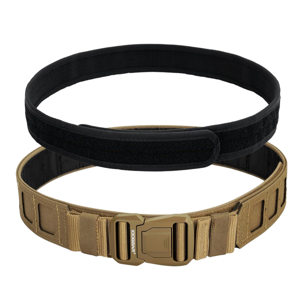 IDOGEAR 2" Tactical MOLLE Quick Release Rigger Belt - Small (Coyote Brown)